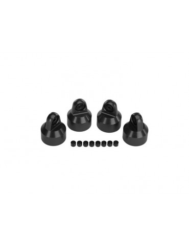 Traxxas Shock caps, aluminum (hard-anodized, PTFE-coated), GTX shocks (4)