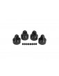 Traxxas Shock caps, aluminum (hard-anodized, PTFE-coated), GTX shocks (4)