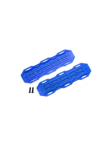 Traxxas Traction boards, blue/ mounting hardware