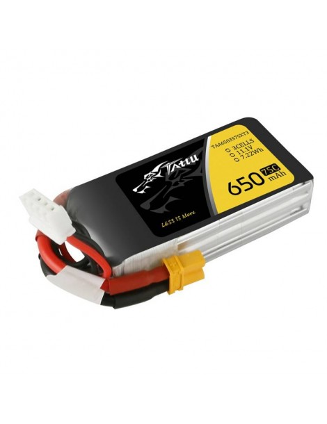 Akumuliatorius Tattu 650mAh 11,1V 75C 3S1P