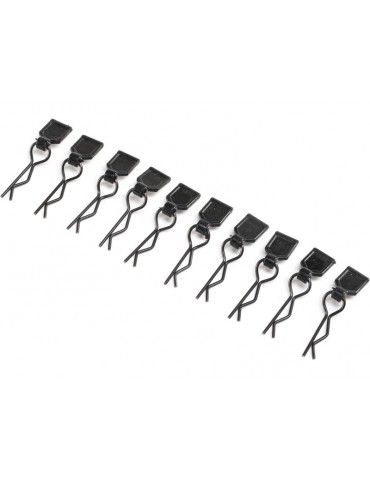 Losi Body Clips, Black, Small (10): LMT