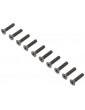 Losi Flat Head Screws, Steel, Black Oxide, M4x18mm (10)
