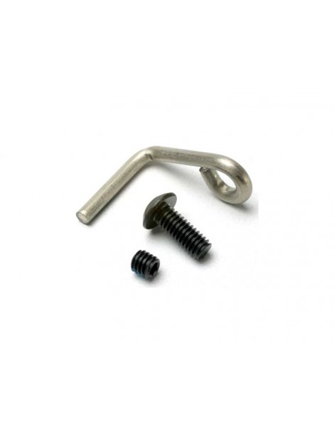 Traxxas Hanger, metal wire (for tuned pipe)/ 4mm GS (1)/ 4x10 BCS (1)