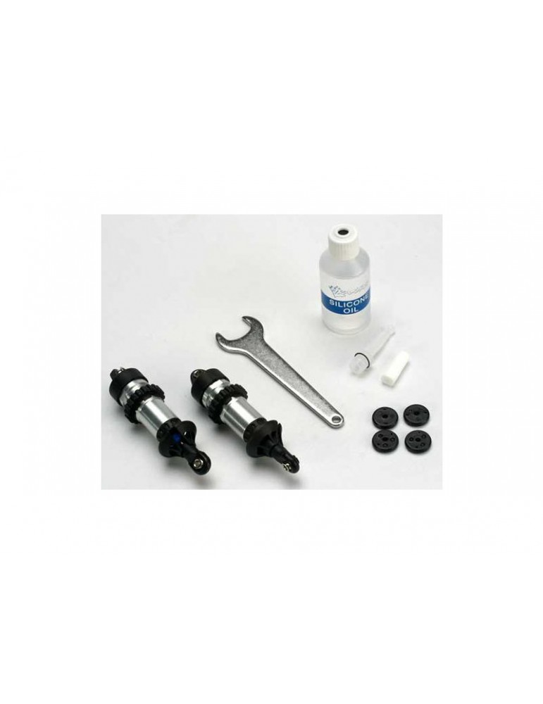 Traxxas Shocks, GTR aluminum (assembled) (2) (without springs)