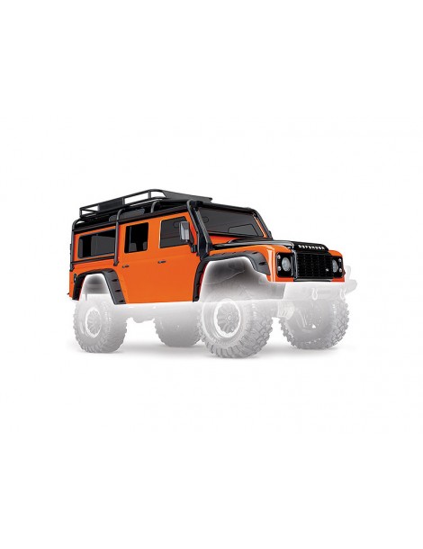 Traxxas Body, Land Rover Defender, adventure orange