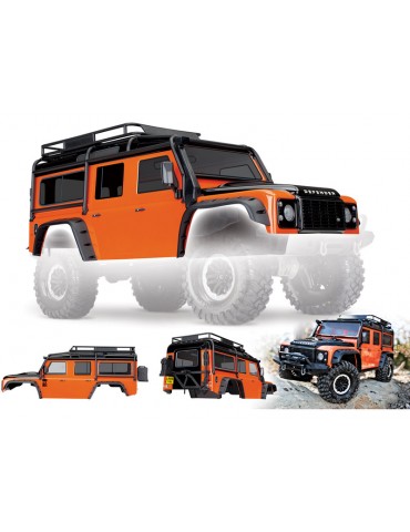 Traxxas Body, Land Rover Defender, adventure orange