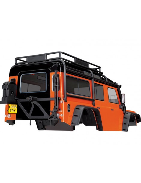 Traxxas Body, Land Rover Defender, adventure orange