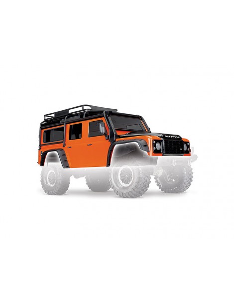 Traxxas Body, Land Rover Defender, adventure orange