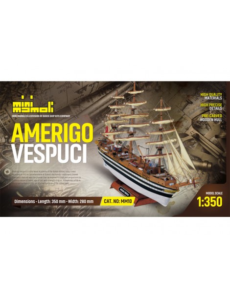 Amerigo Vespucci kit 1:350 Mini Mamoli