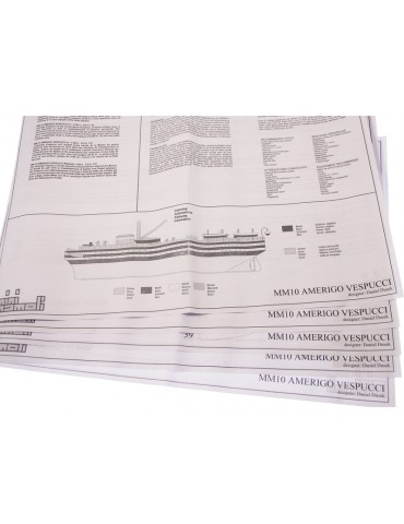 Amerigo Vespucci kit 1:350 Mini Mamoli