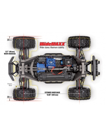 RC modelis Traxxas Maxx 1:8 4WD TQi RTR Žalias - CyborgShop