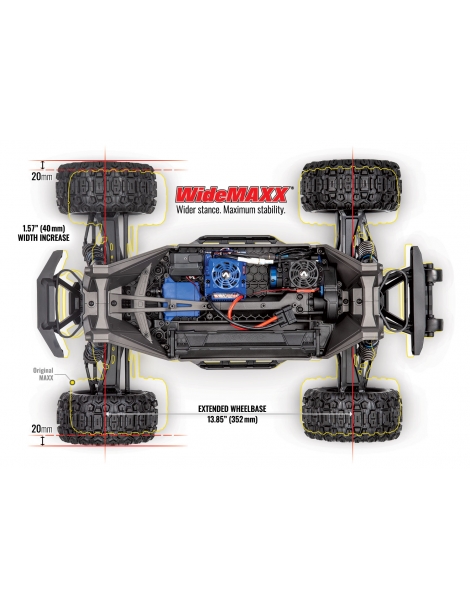 RC modelis Traxxas Maxx 1:8 4WD TQi RTR Rock and Roll - CyborgShop
