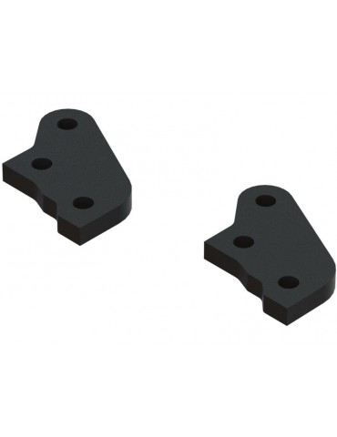 Arrma Aluminum Steering Plate B Black (2)