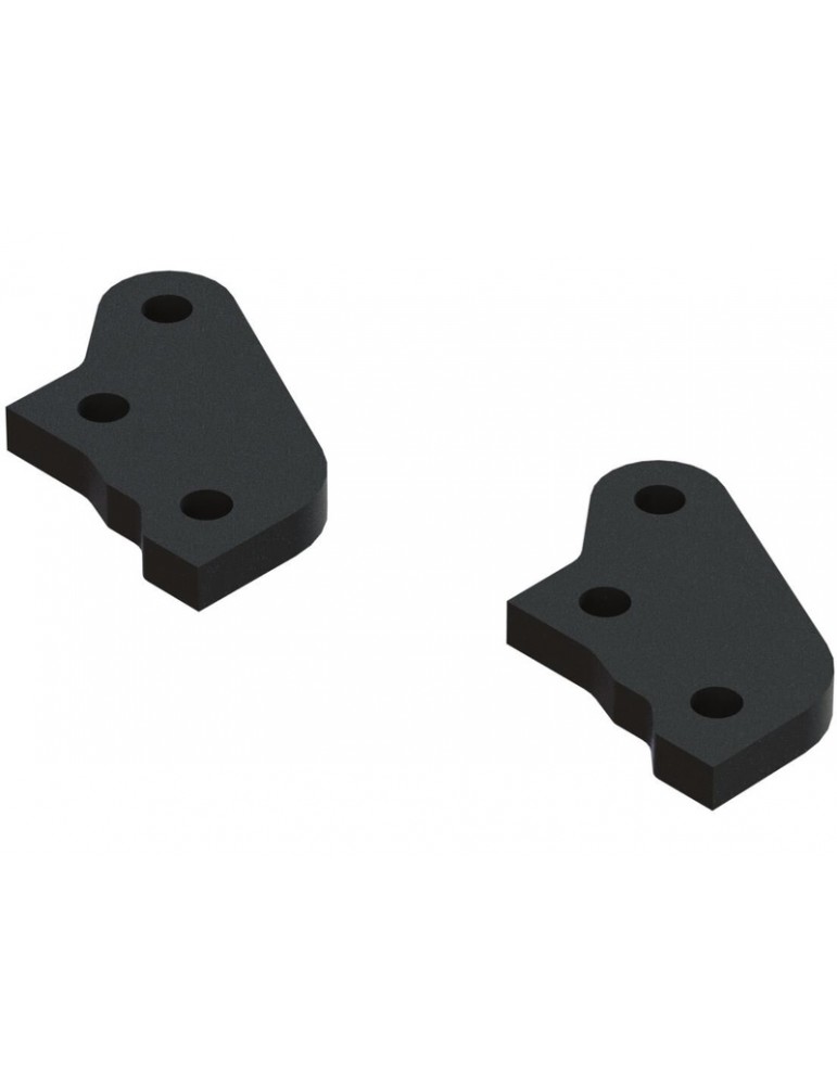 Arrma Aluminum Steering Plate B Black (2)