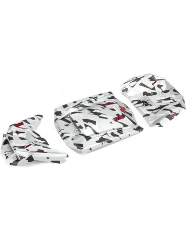 Arrma Exterior Body Panels Painted White Camo: Firearm