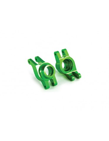 Traxxas Carriers, stub axle (green-anodized 6061-T6 aluminum) (rear) (2)
