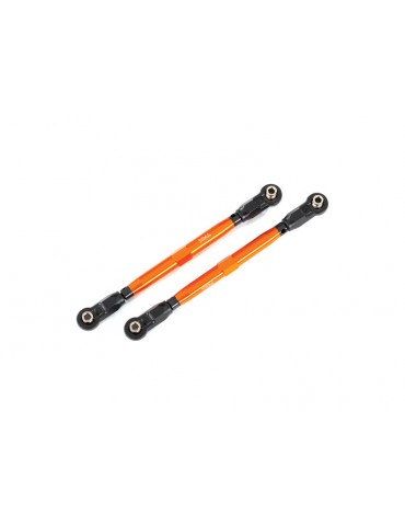 Traxxas Toe links, Wide Maxx (TUBES, 6061-T6 aluminum (orange-anodized))