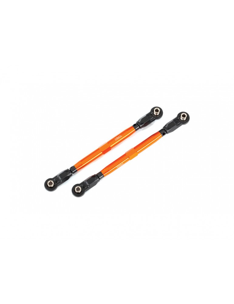 Traxxas Toe links, Wide Maxx (TUBES, 6061-T6 aluminum (orange-anodized))