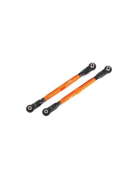 Traxxas Toe links, Wide Maxx (TUBES, 6061-T6 aluminum (orange-anodized))