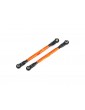 Traxxas Toe links, Wide Maxx (TUBES, 6061-T6 aluminum (orange-anodized))