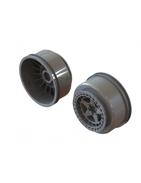 Arrma Wheel 2.2/3.0"SC Gun Metal (2)
