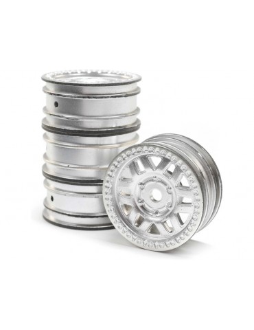 Axial Wheel 1.0" KMC Machete Satin (4): SCX24