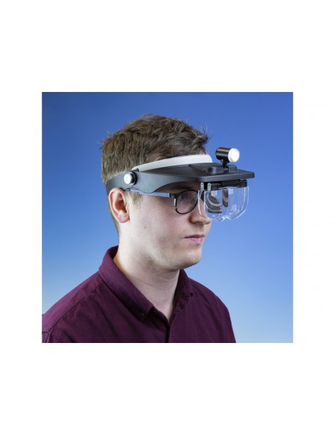 Lightcraft LED Headband Magnifier Kit with Bi-Plate Magnification
