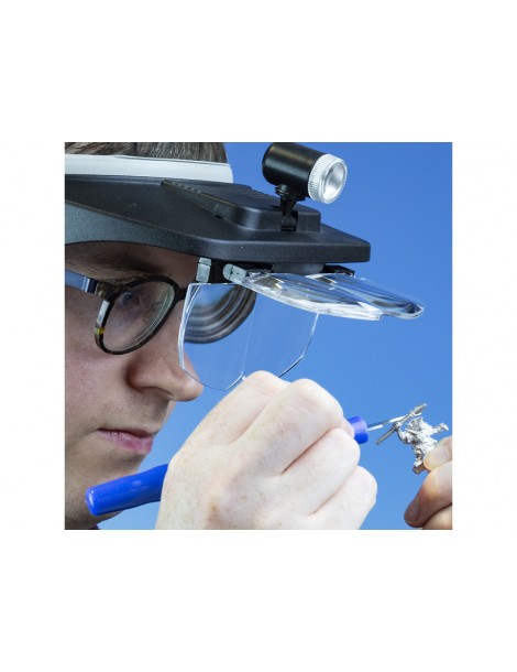 Lightcraft LED Headband Magnifier Kit with Bi-Plate Magnification