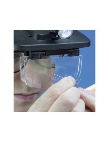 Lightcraft LED Headband Magnifier Kit with Bi-Plate Magnification