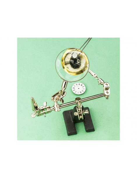 Modelcraft Helping Hands, Glass Magnifier