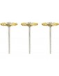 Rotacraft Brass Wheel Brushes (3pcs)