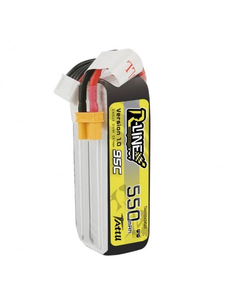 Akumuliatorius Tattu R-Line 550mAh 14.8V 95C 4S1P