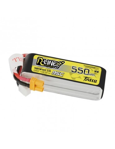 Akumuliatorius Tattu R-Line 550mAh 14.8V 95C 4S1P