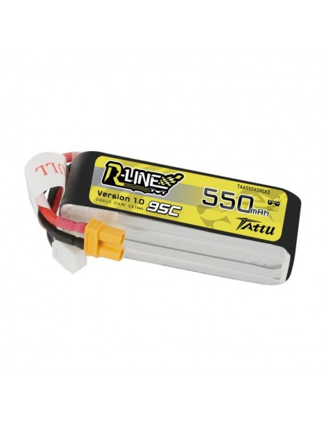 Akumuliatorius Tattu R-Line 550mAh 14.8V 95C 4S1P