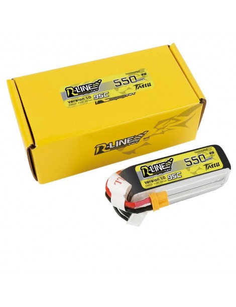 Akumuliatorius Tattu R-Line 550mAh 14.8V 95C 4S1P