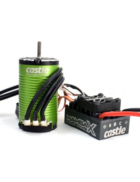 Castle Motor 1412 2100KV Senzored, ESC Mamba X SCT