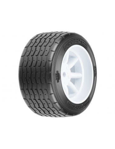 PROTOform Tires 1/10 Rear 31mm, White wheels (2)
