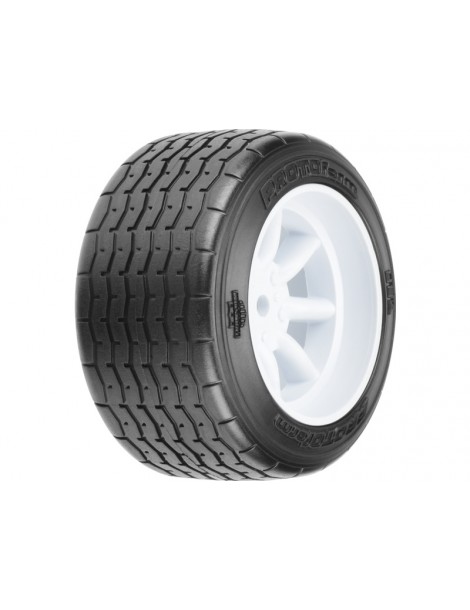 PROTOform Tires 1/10 Rear 31mm, White wheels (2)