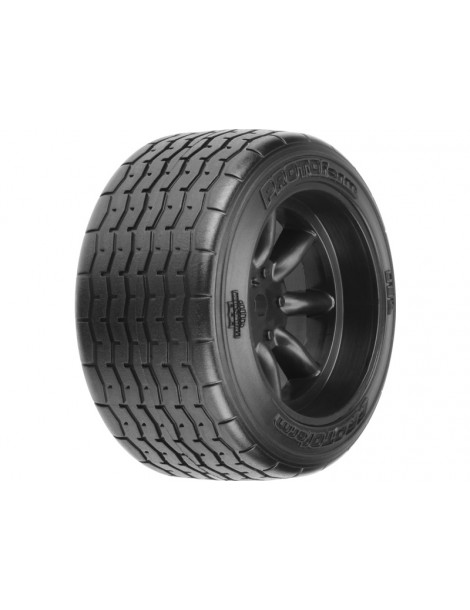 PROTOform Tires 1/10 Rear 31mm, Black wheels (2)