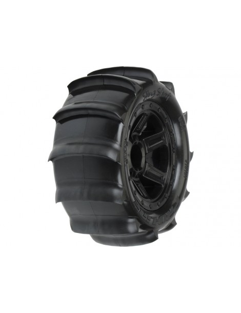 Pro-Line Wheels 2.2", Sling Shot Tires, Desperato H12 Black Wheels (2)