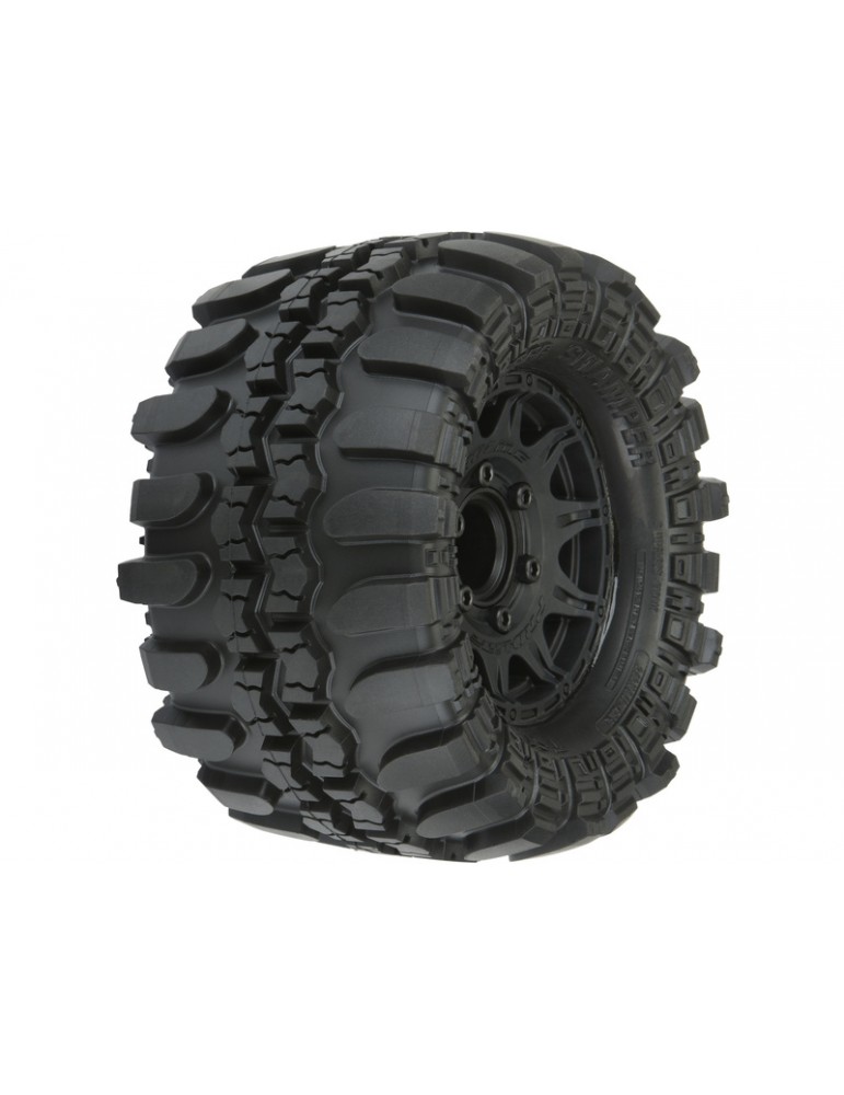 Pro-Line Wheels 2.8", Interco Super Swamper Tires, Raid H12 Black Wheels (2)