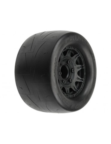 Pro-Line Wheels 2.8", Prime Street Tires, Raid Black H12 Wheels (2)