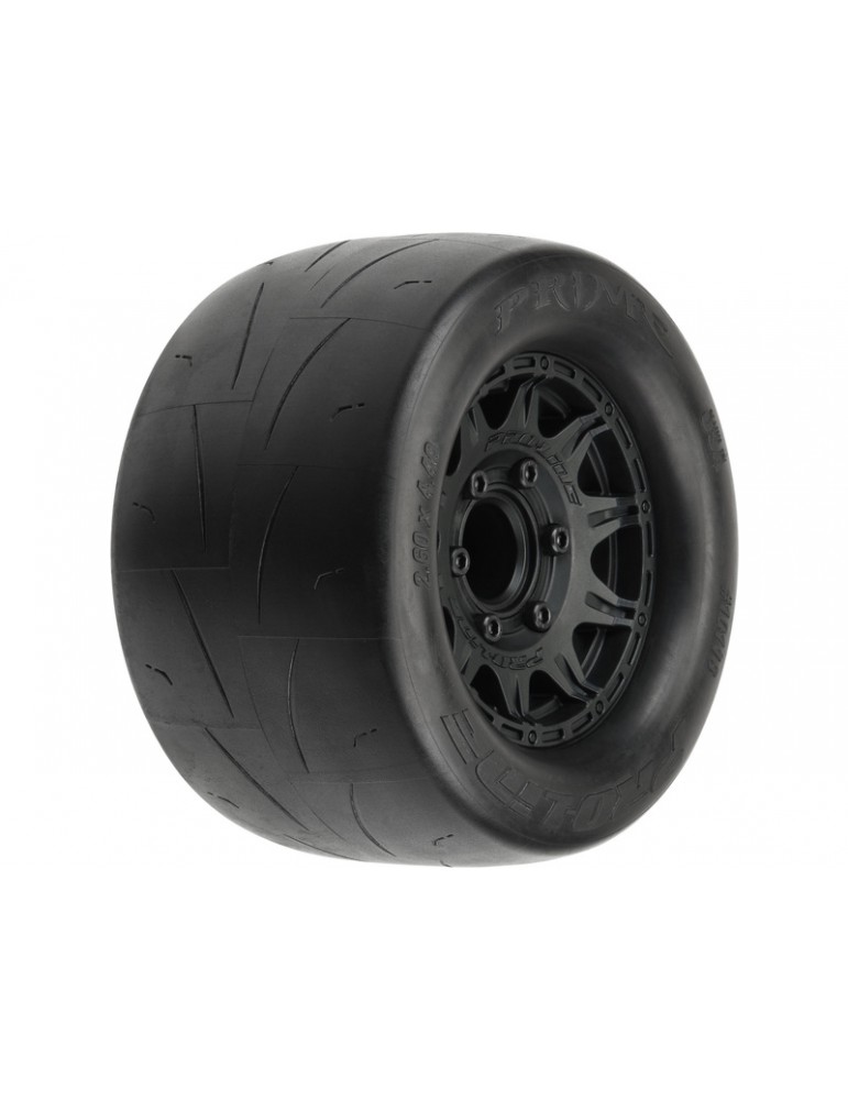 Pro-Line Wheels 2.8", Prime Street Tires, Raid Black H12 Wheels (2)