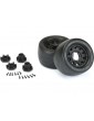 Pro-Line Wheels 2.8", Prime Street Tires, Raid Black H12 Wheels (2)