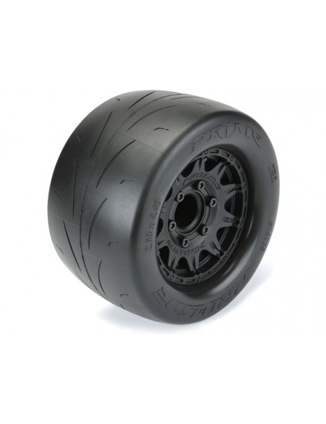 Pro-Line Wheels 2.8", Prime Street Tires, Raid Black H12 Wheels (2)
