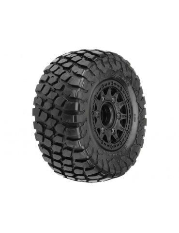 Pro-Line Wheels 2.2/3.0", BFG KR2 M2 SC Tires, Raid H12 Black Wheels (2)