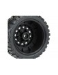 Pro-Line Wheels 2.2/3.0", BFG KR2 M2 SC Tires, Raid H12 Black Wheels (2)