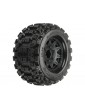 Pro-Line Wheels 2.8", Badlands MX28 Tires, Raid H12 Black Wheels (2)