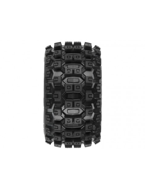 Pro-Line Wheels 2.8", Badlands MX28 Tires, Raid H12 Black Wheels (2)