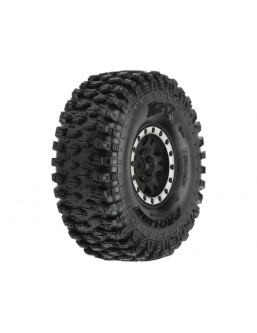 Pro-Line Wheels 1.9", Hyrax G8 Crawler Tires, Impulse H12 Black/Silver Wheels (2)